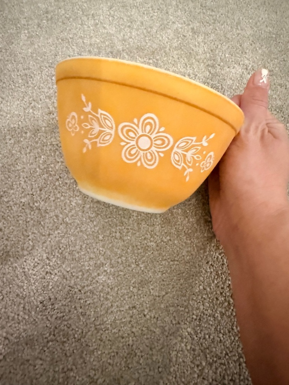 Pyrex vintage 401 mixing bowl Gold Butterfly